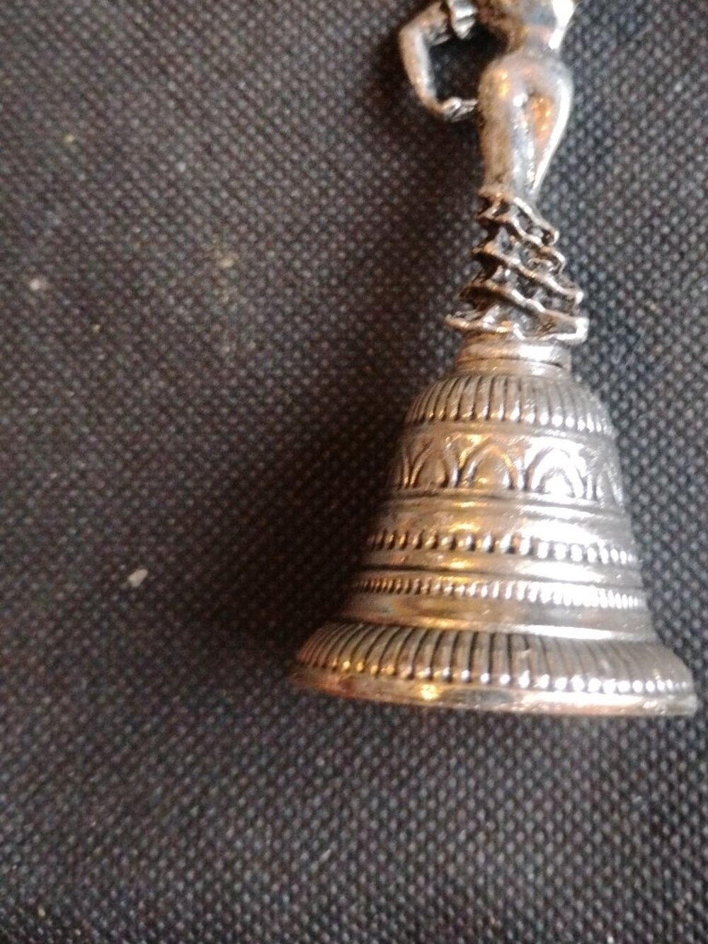 Silver Plated Dancng Spanish Girl Table Bell